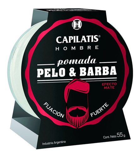 Pomada Capilatis Pelo Barba Fijacion Fuerte Hombre 55 Gr