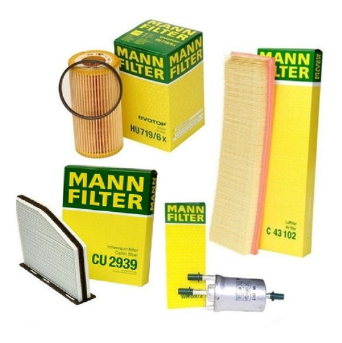 Kit Filtros Mann Aire Aceite Nafta Habitaculo Vw Vento 2.5