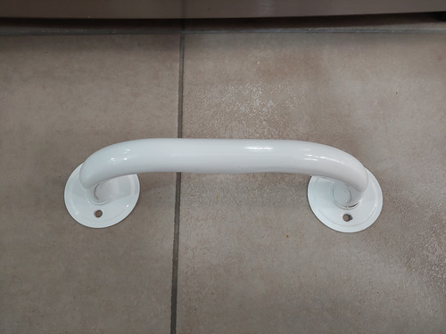 Manija Agarradera Pasamanos 25cm P/ Bañadera Baño Blanco