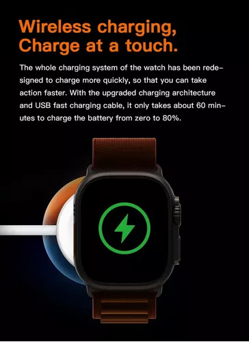 Reloj Inteligente De Llamadas Y Carga Inalámbrica C800 S8 Ul