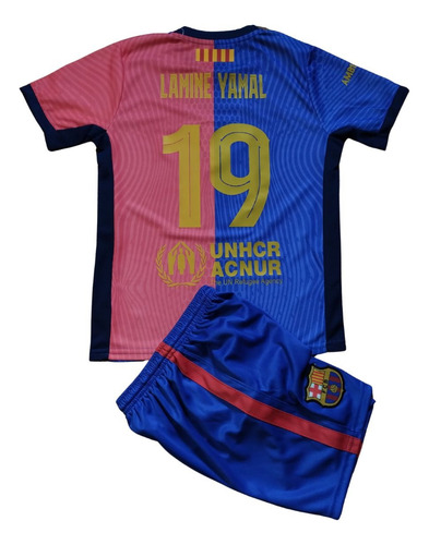 Camiseta + Short Barcelona Fc Niños