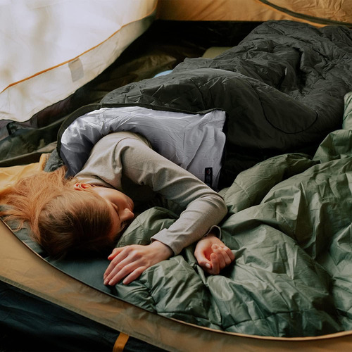 Saco De Dormir Naturehike L 3 Estaciones Impermeable Verde