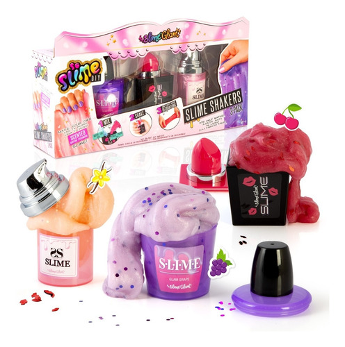 So Slime Glam - Slime Shakers Pack De 3 Maquillaje