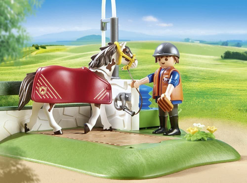 Conjunto De Construção Playmobil Horse Grooming Station