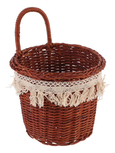 Nuevo Cesta De Ratán Cesta Colgante De Ratán