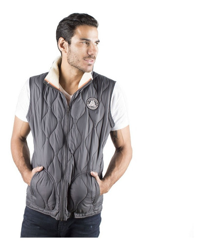 Chaleco Hombre Greenlander Vcap6988 Cuello Alto Borrega