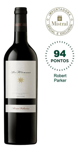 Vinho tinto Grenache (40%), Carinena (40%) e cabernet Sauvignon (20%) Alvaro Palacios Les Terrasses 2020 adega Mistral 750 ml