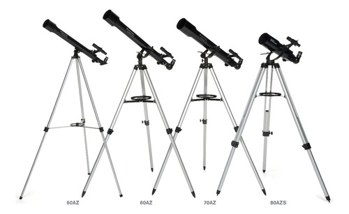 Telescopio Refractor Acimutal Powerseeker 60az Celestron Color Negro