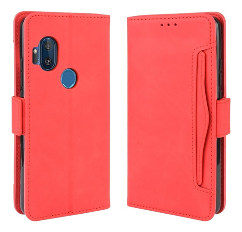 Funda Protectora Estilo Cartera Para Motorola One Hyper