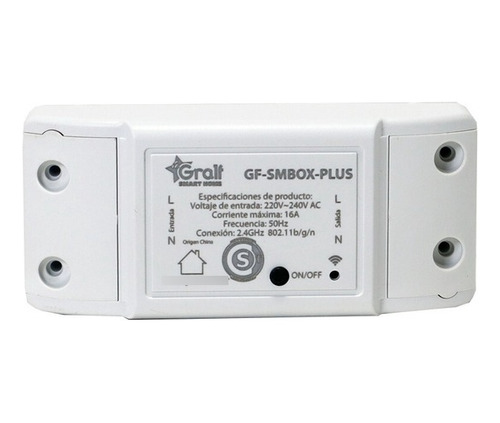 Interruptor Inteligente Wi-fi 16a Gralf Gf-smbox-plus