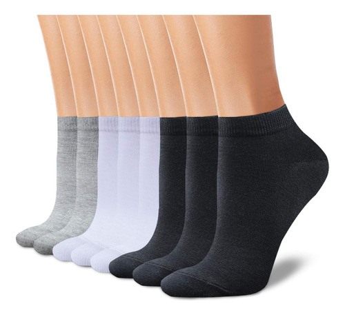 Pack 12 Pares De Soquetes Medias De Algodon Unisex Surtido Unisex 35 - 40