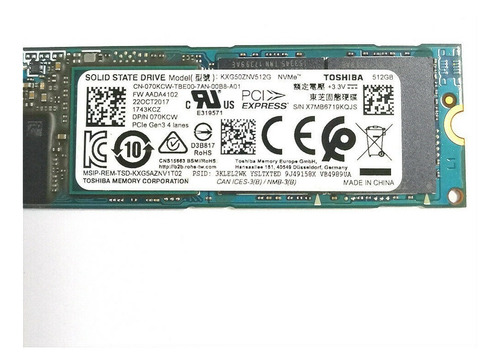 Hd M2 Ssd Toshiba 512gb Solid Nvme Kxg50znv512g