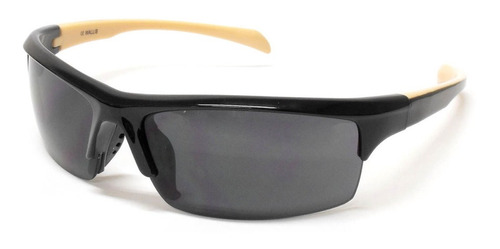 Lentes Deportivos Wallis Armazón Negro/beige Micas Humo