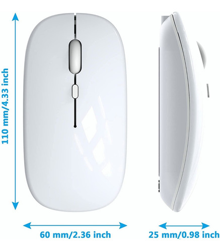 Mouse Inalámbrico Ratón Inalámbrico2.4g Recargable