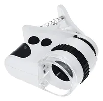 Comprar Microscopio Lupa Entomológica 60x Clip Led\u002Fuv Smartphones