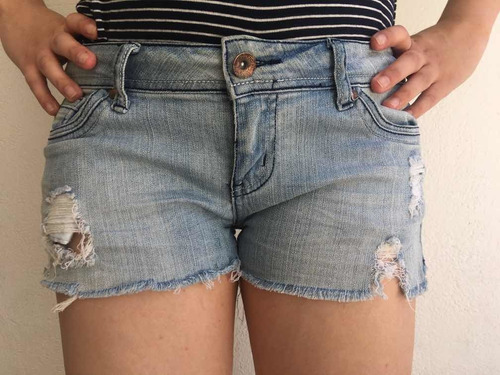 Short De Jean Desflecado Gastado