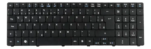 Teclado QWERTY Compatible Con Acer Aspire 5741G, 5738ZG, 5742, Etc. - Repuesto Negro Con Teclado Numérico, Marca Vhbw