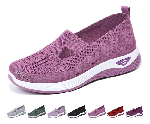 Zapatos Ortopédicos Suaves Transpirables Trenzados Mujer