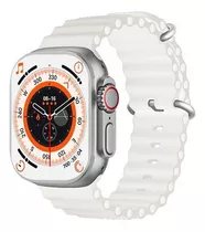 Comprar Reloj Smart Watch Ultra T800 Color De La Caja Plateado Color De La Malla Blanco Color Del Bisel Plata Diseño De La Malla Deportiva