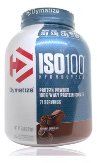 Iso 100 Proteína Hydrolyzed 5 Lbs Chocolate Dymatize.