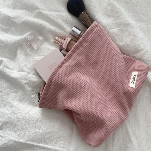 Bolsa De Maquillaje De Terciopelo Afelpado, Organizador De C