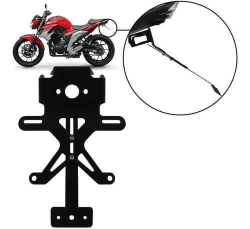 Imagem 2 de 8 de Eliminador De Rabeta Fazer 250 2018 2019 2020 Fz25