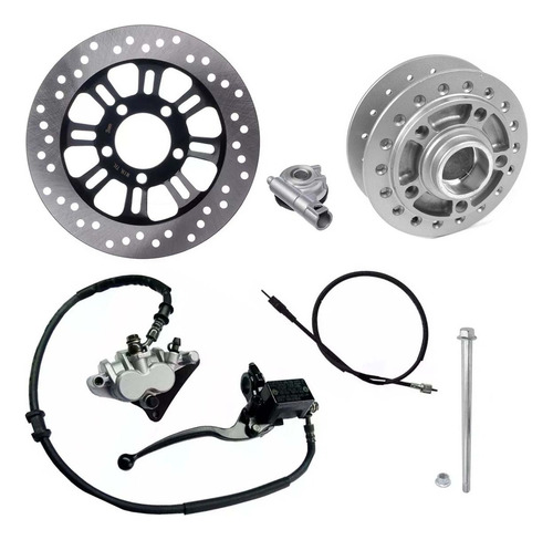 Kit Sistema Freio Disco Dianteiro Cg Titan Fan 150 Mix 09/13