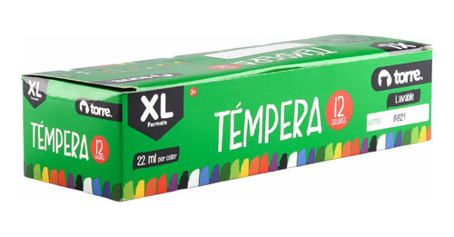 Tempera 12 Colores 22ml Torre Librería Centro