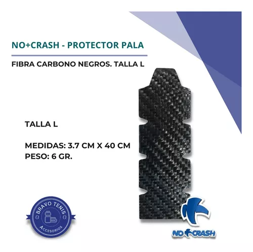 Protector Pala No+Crash Fibra de Carbono XL Negro