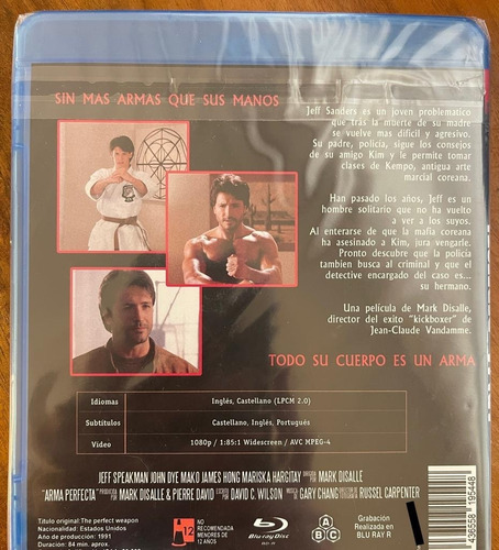 Bluray A Arma Perfeita - Jeff Spearman - Lacrado - Leg