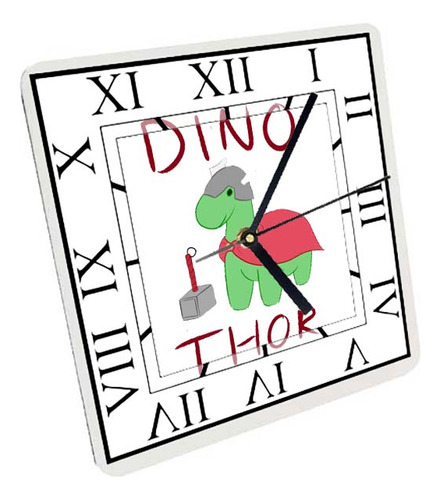 Reloj Madera Brillante Pared Y Mesa Diseño Dinosaurios A38