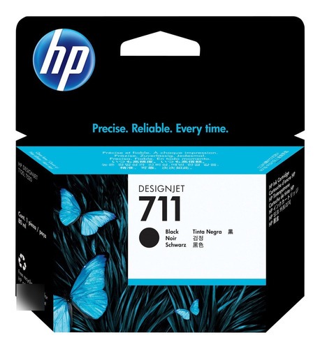 Cartucho De Tinta Hp 711 Negro T100