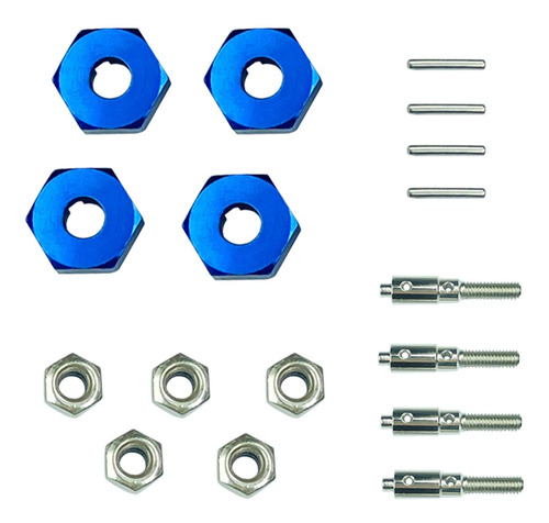 Adaptador De Cubo Hexagonal De Rueda De 4 Piezas De 12 Mm