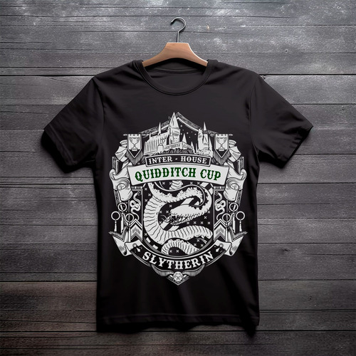 Remera De Harry Potter Escudo Slytherin