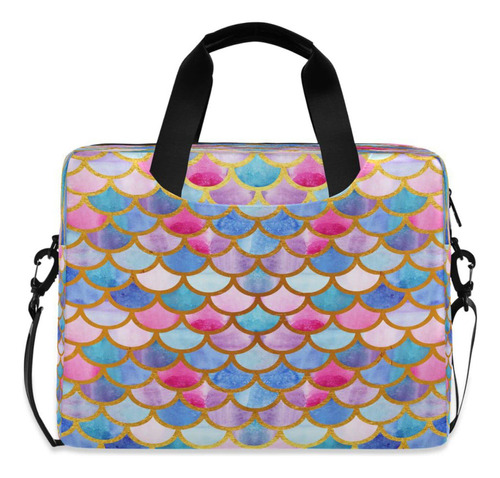 Alaza Laptop Case Bag Rainbow Mermaid Scal Colorful Sleeve