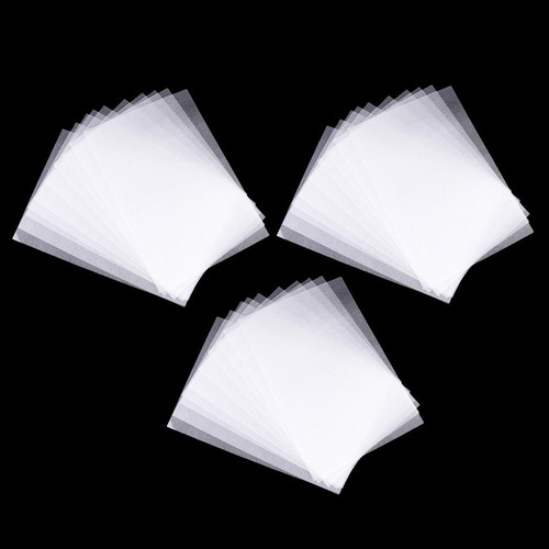 30 Peças Claras Folhas De Filme Retrátil Papel Retrátil