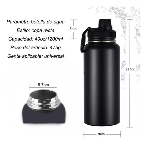 Botella De Agua Fría/caliente De Acero Inoxidable De 1.2