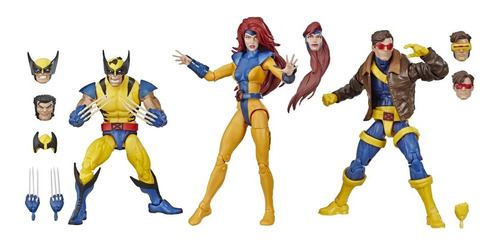 Wolverine Jean Grey Cyclops X-men Marvel Legends Hasbro
