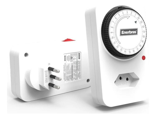 Temporizador Timer Analogico Bivolt Tipo Plugue Enerbras