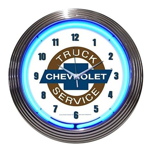 Neonetics Cars And Motorcycles Chevy Truck Reloj De Pared De