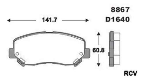 Balatas Disco  Delantera Para Chrysler 200   2016