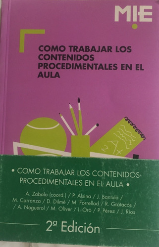 Libro Como Trabajar Los Contenidos Procedimentales En El Aul