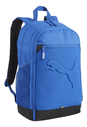 Mochila Puma Buzz Backpack 7913 Color Azul Acero Diseño De La Tela Liso