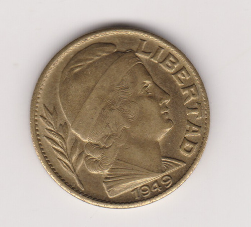 Moneda Argentina 20 Ctvs Año 1949 Janson 203 Excelente +
