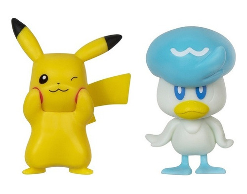 Figura Pokemon Pack Set X2 Pikachu + Quaxly Muñecos Juguetes