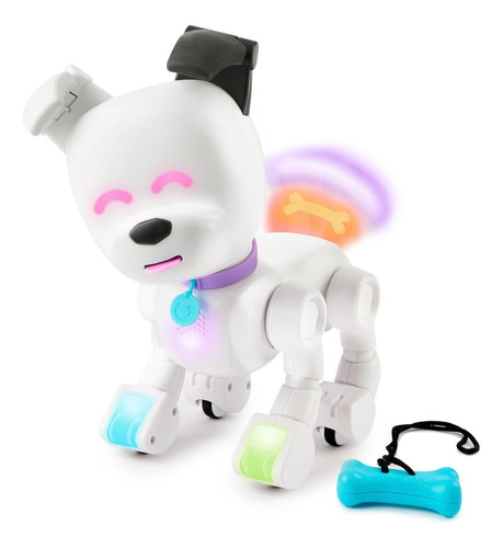 Dog-e Perro Robot Interactivo Con Luces Led De Colores, 200+