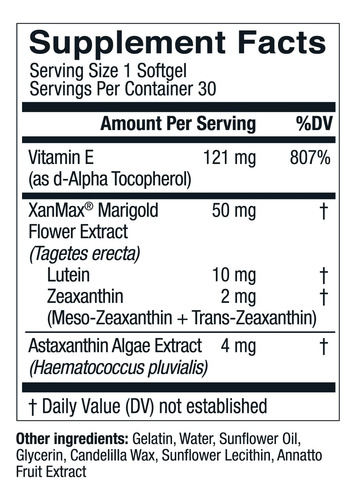 Vitaminas Para Los Ojos Luteína Y Astaxantina Visionwell