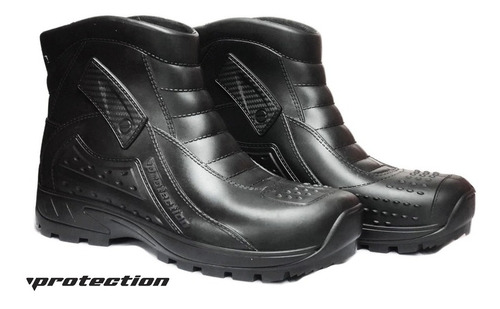 Botas Moto Mujer Impermeables Pvc Suela Cordon 