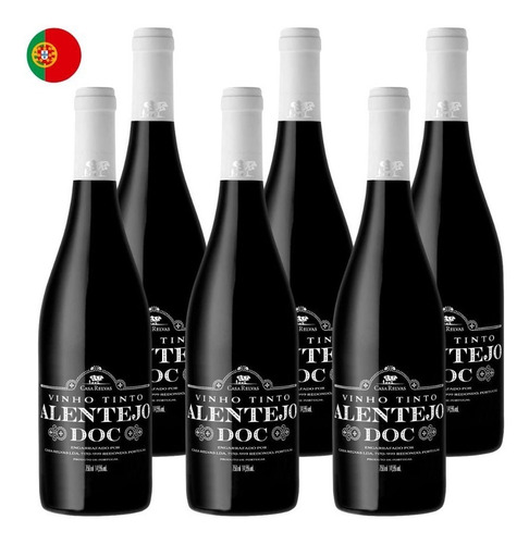 Kit 6 Vinhos Relvas Alentejo Doc Tinto Portugal 750ml