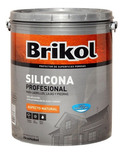 Brikol Ladrillos Silicona Base Agua Incoloro 4lts Pintumm